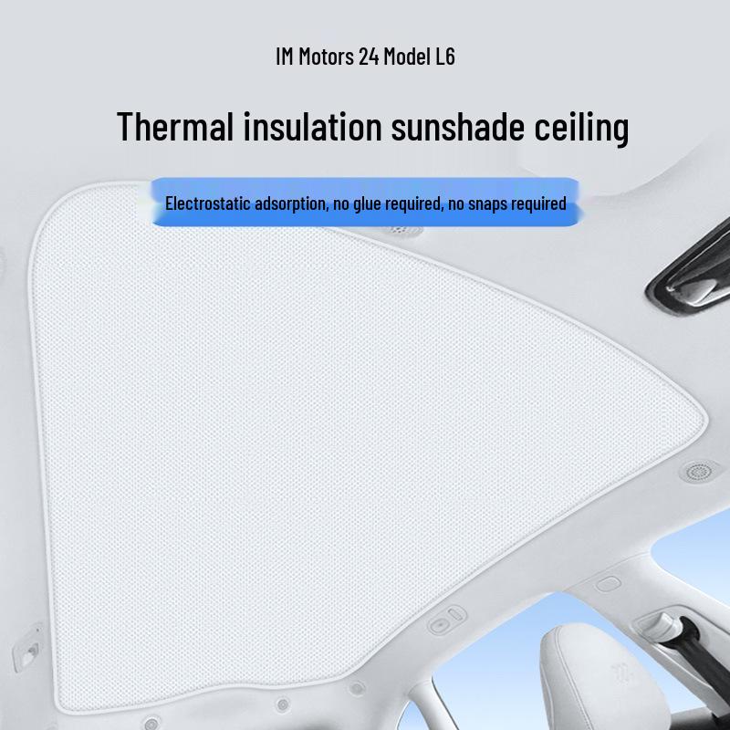 IM L6 2024 Model Sunroof Static Sunshade: Heat Insulation, Sun Protection, Privacy & Opaque Camping Baffle.