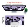 Kpop Stars United Large Gaming Mouse Pad Nonslip Rubber Base Waterproof Desk Mat For Office Pc Laptop
