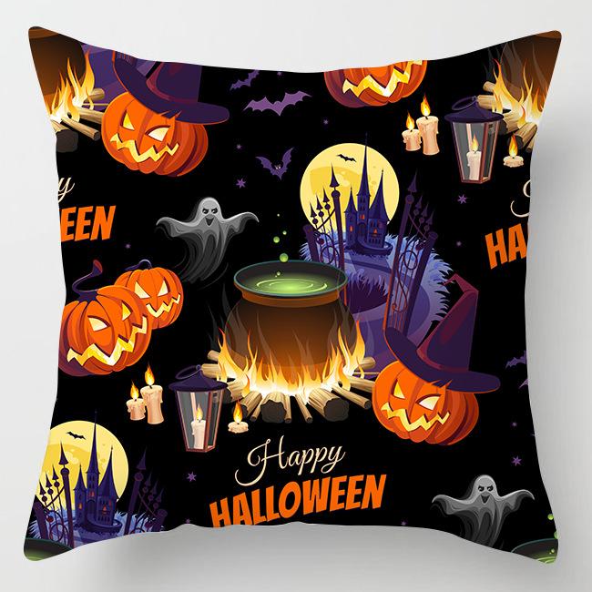 

Новая наволочка на подушку с тыквой на Хэллоуин, декоративная наволочка для дома 45Cm * 45cm (without pillow core)