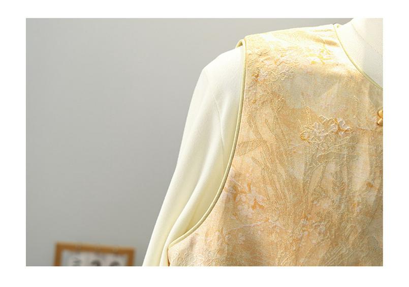 Dignified and Elegant 50s-style Sleeveless Vest for Middle-Aged Women - Spring/Autumn Fashion