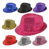 Stage Performance Hip-hop Hat Jazz Hat Boys And Girls' Festival Dance Performance Festival Party Sequined Top Hat Wholesale
