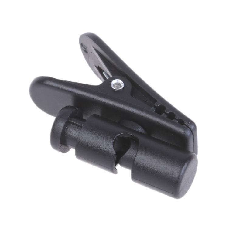 Long Last ABS Material Solid Clip Black Headphones Wire Clip for Managing Earphone Wire User Friendly Cord Holder