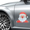 Christmas Decoration Car Sticker Magnetic Decal Refrigerator Magnets Santa Claus Snowman Moose Reflective Sticker Car Decor