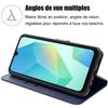 Coque de protection - BOOLING - pour Samsung Galaxy A16 4G/5G - Antichoc - Cuir synthétique - Bleu marine
