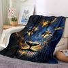1 Stück Löwenkopf Kunstwerk Decke, Überwurf für Sofa, Bett, Reise, Camping, Wohnzimmer und Bett, Bedruckte Decke Mit Weichem Und Warmem Stoff yy250918170