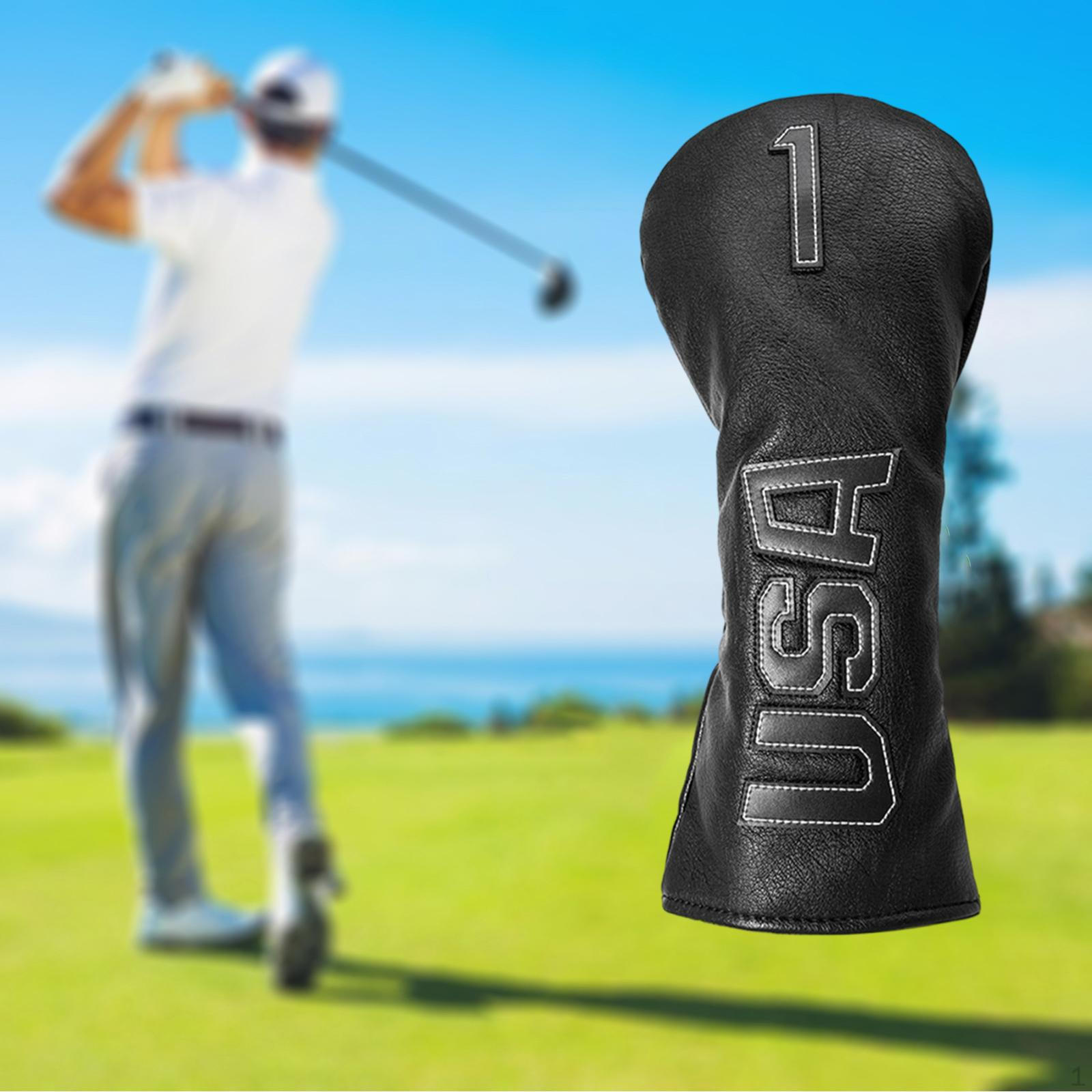 Durable Golf Wood covers for head Woods Driver ,golf Cover Women Men Gift Black White 1