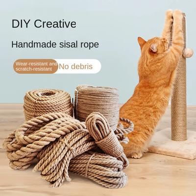 Cat Scratching Post Sisal Rope DIY Sisal Cat Scratcher Cat Scratcher Rope Tree Scratching Furniture Protector Scratching Post