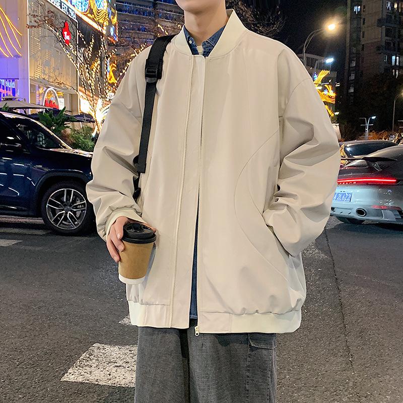 Jacket Men's Thin Simple Baseball Collar Spring Outfit New Casual Men's Workwear Outdoor Top