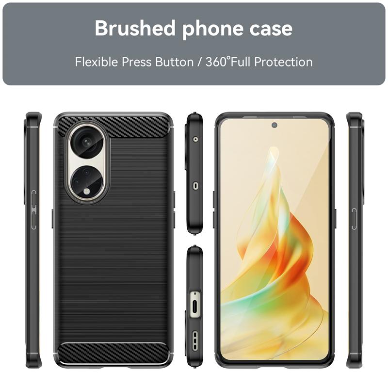 For Reno 8T 5G Case Cover OPPO Reno 8T Reno8 T 5G Capas New Phone Bumper Back Shockproof Soft TPU Carbon Fiber Fundas Reno 8T 5G
