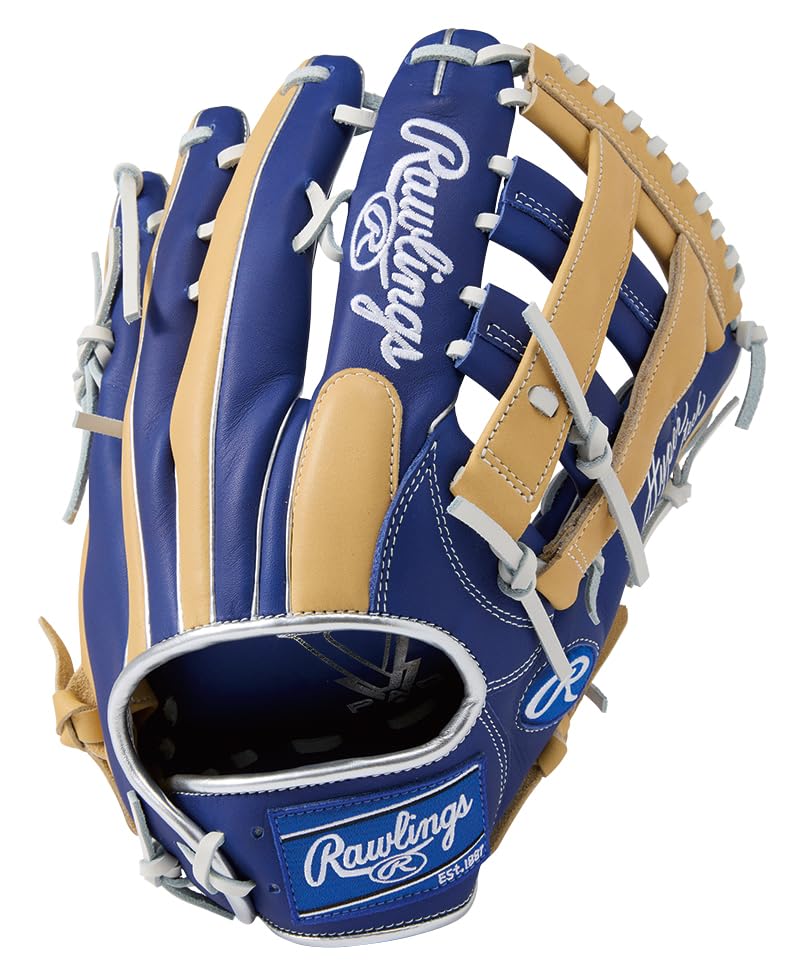 

Rawlings HYPER TECH COLORS Baseball Glove for Throw Men s (GS5FHTCY719) Softball, All-Around, Indigo/Camel, 12.75 inches, Left-Handed