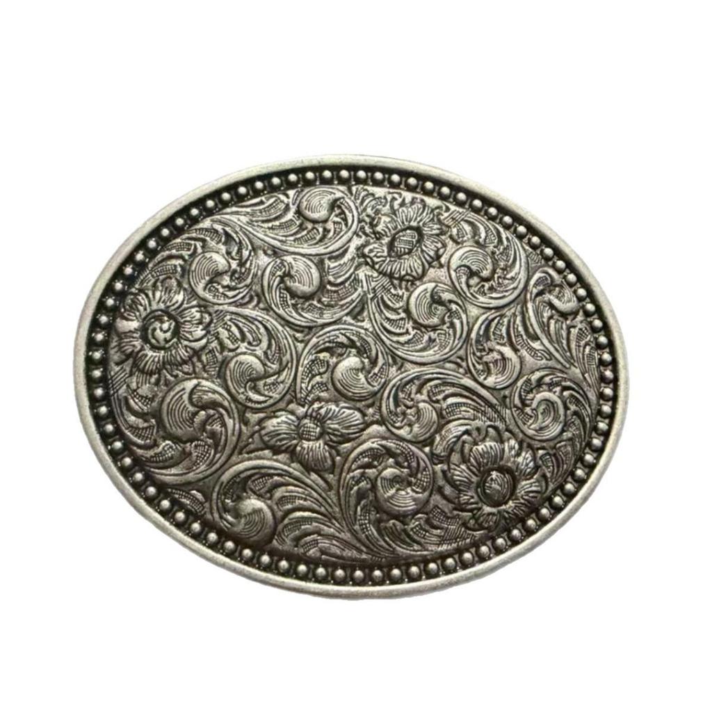Men's Western Retro Cowboy Belt with Large Buckle - Trendy Street Style Waistband