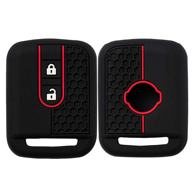 Silikonowe Etui na Kluczyk z 2 Przyciskami Obudowa do Kluczyka Samochodowego Pilot Pokrowiec Fob Dla Nissan Qashqai Micra Navara Almera Note Primera Sunny