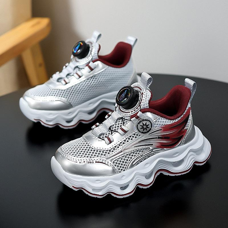 

Girls Shoes Sports Children s Medium To Large Size Breathable Mesh Surface Dad s Single Soft Sole 39