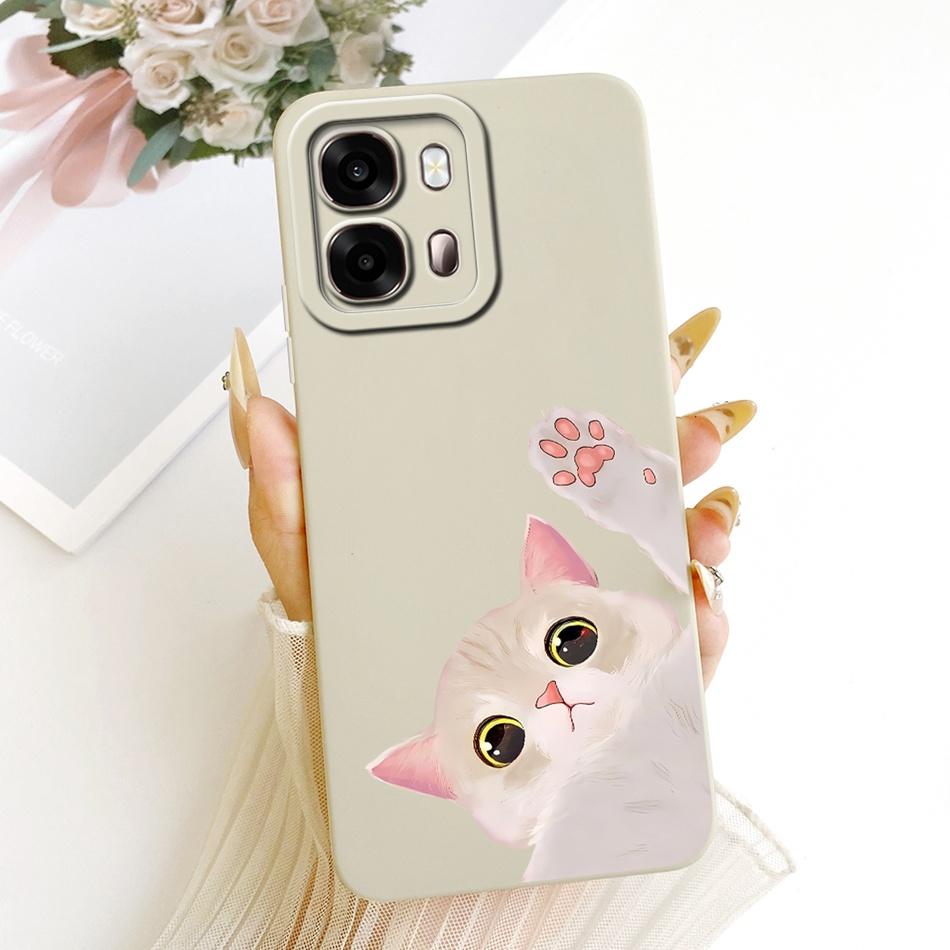 For Oppo A6s CPH2789 Cute Cat Flower Cartoon Phone Case For Oppo A6s 4G CPH2815 OppoA6s A 6S 5G Soft Silicone Covers Bumpers