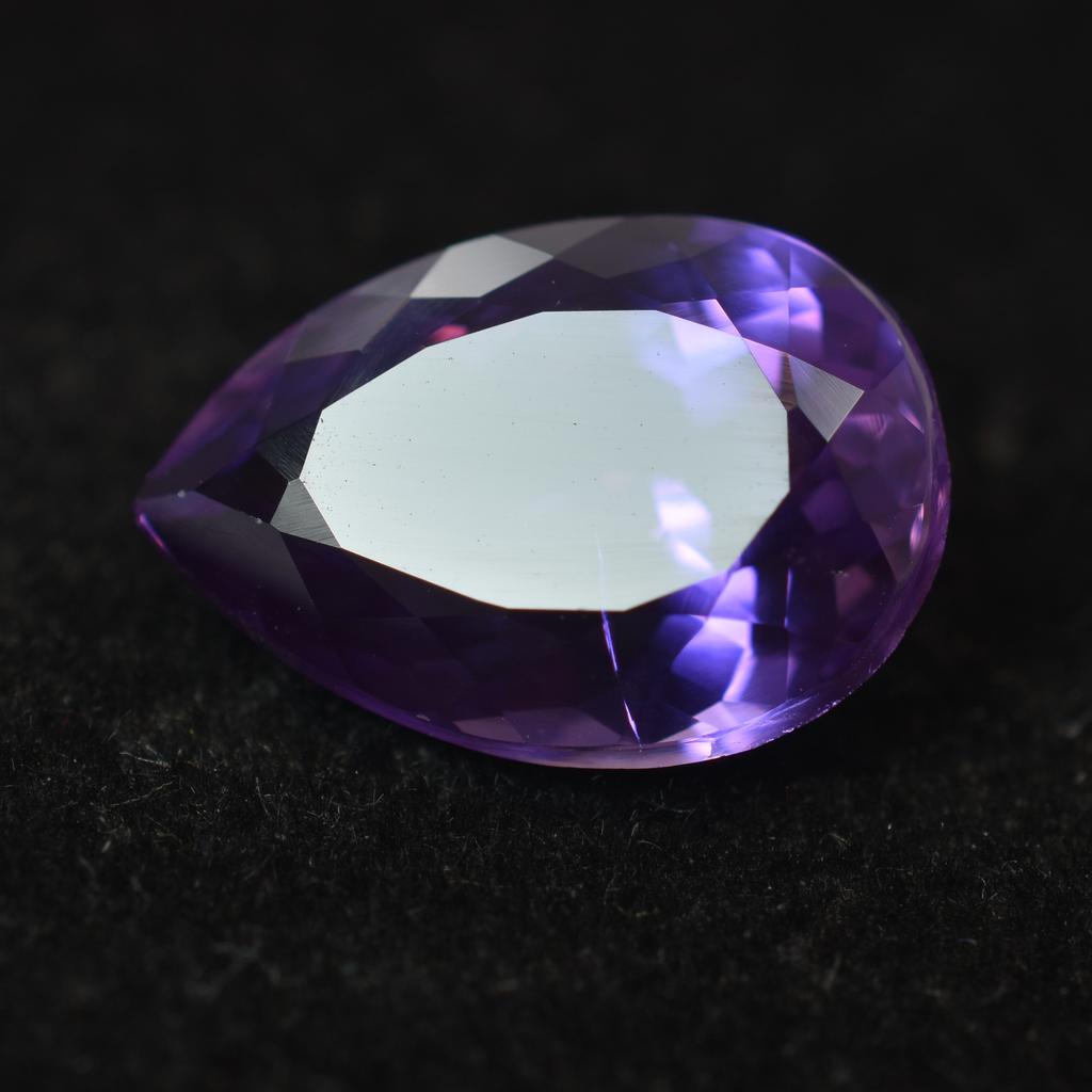 Natural Purple Tanzanite Loose Gemstone 8.45 Ct Pear Shape for Jewelry Making and Gem Collections