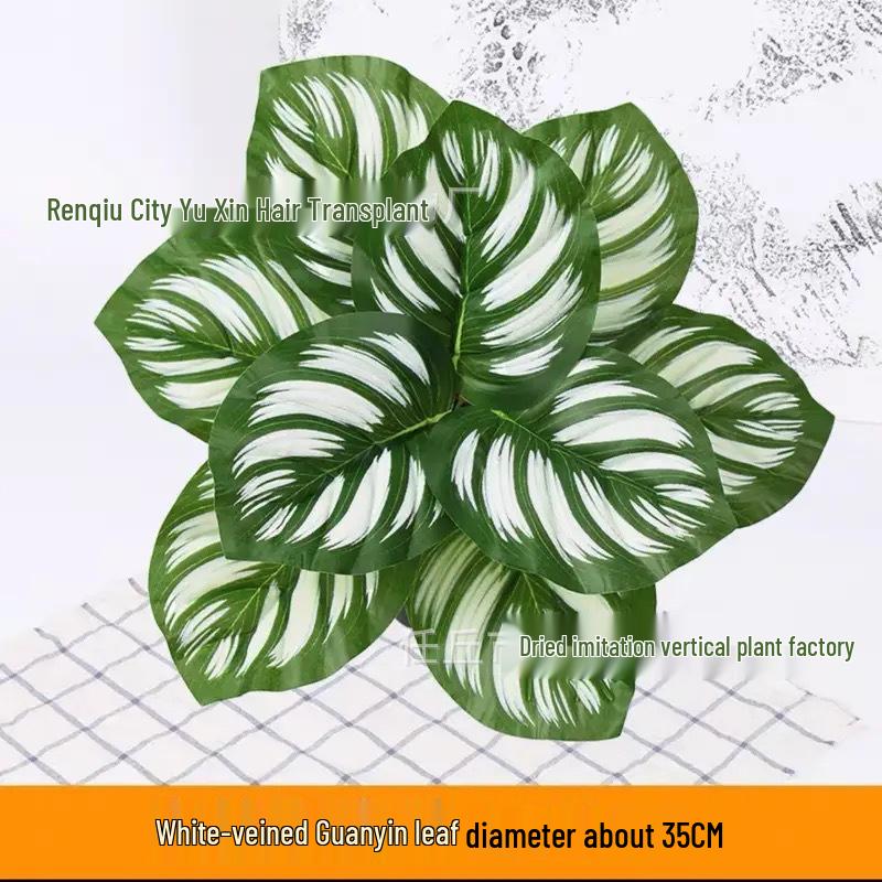 Simulation Pothos Monstera Persian Leaf Artificial Green Plant Wall Decor for Shopping Mall, Restaurant, or Bouquet Display.