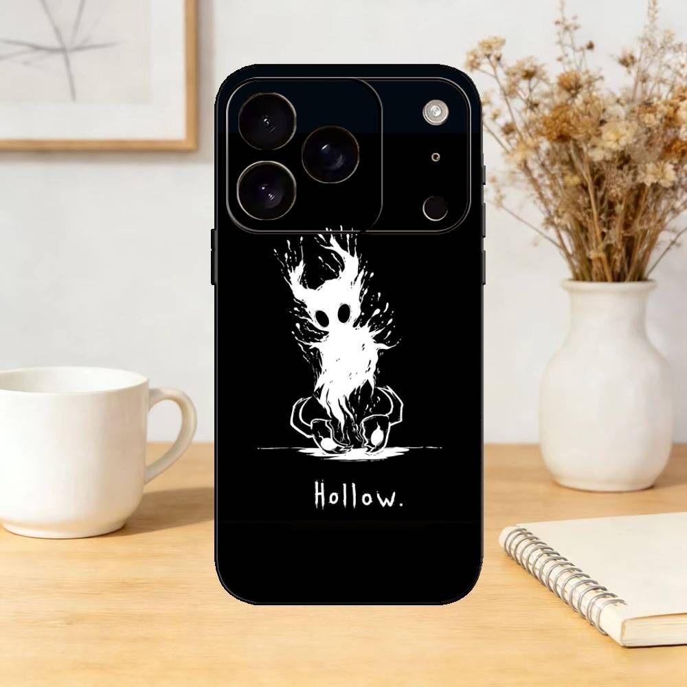 Game H-Hollow K-Knight Phone Case For iPhone 17,16,15,14,13,12,11 Plus,Pro Max,SE4Soft Silicone Black Cover iPhone17air