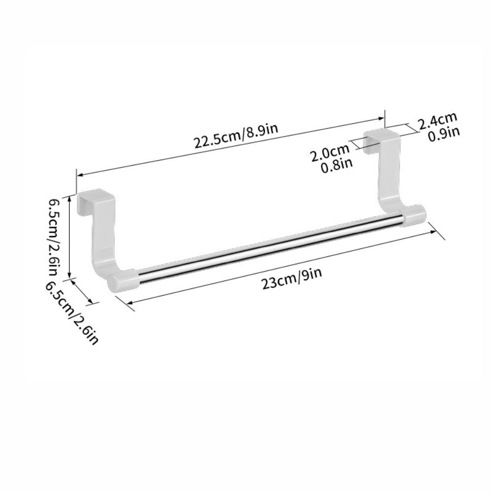 Rag Hanger Towel Rod Multi-purpose Towel Storage Organizer Gifts Over Cabinet Towel Rack