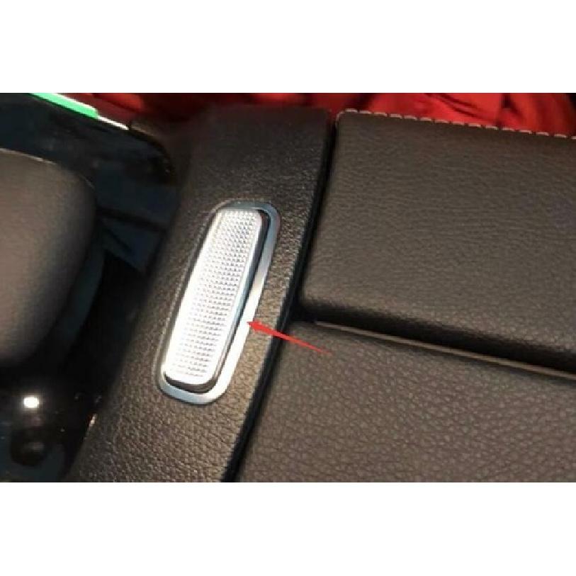 For Benz GLB - Aluminum Silver Console Armrest Box Button Cover Sticker