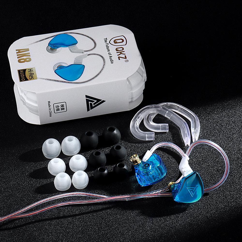 QKZ AK8 Ear -entry Stage HIFI Headset Mobile Game Cable Control with Wheat Headset Heavy Bass Headset