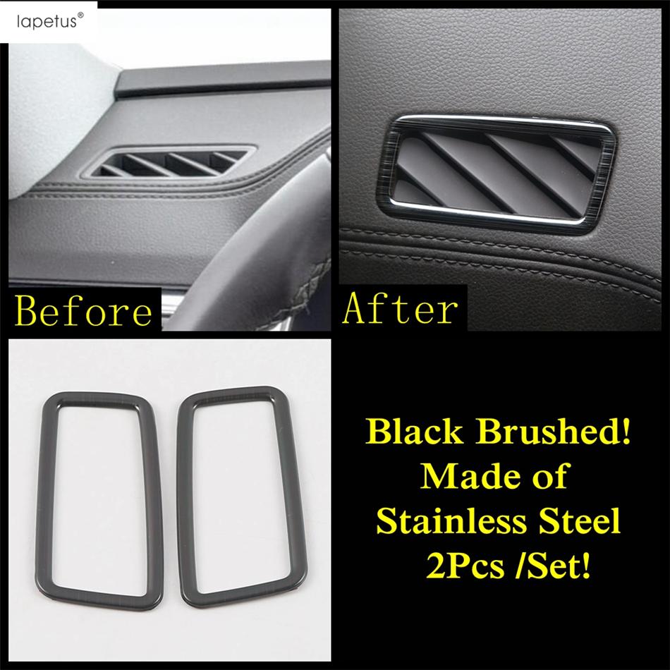 Gear Panel Strip AC Air Window Lift Cover Trim Stainless Steel Accessories Interior For VW Volkswagen Atlas / Teramont 2017-