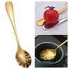 Dessert Stirring Spoon Stainless Steel Seashell Coffee Spoon Unique Design Espressos Teaspoon Set Elegant Afternoon Tea Present