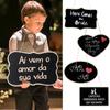 1Pc Rustic Wedding Wooden Blackboard Mr Mrs Bridal Shower Decoration Photobooth Birthday Party DIY Home Decor Sign Message Board