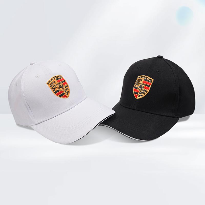Car Logo Embroidery Snapback Baseball Cap Adjustable Casual Hats For Porsche 918 Taycan Panamera Cayenne Boxster Cayman