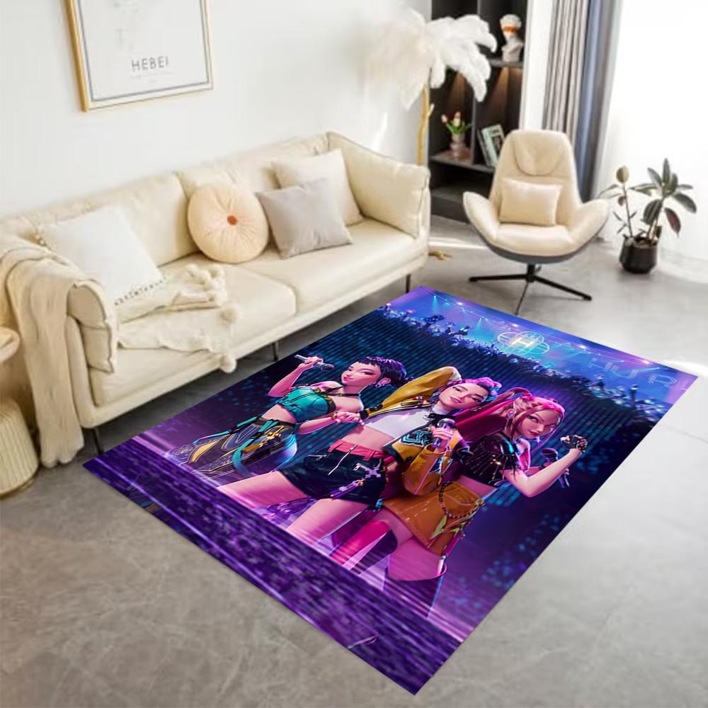 Futuristic Fashion Icons Area Rug Perfect for Hallway Outdoor Decorate room Entryway Antislip Carpet Decorate Offices