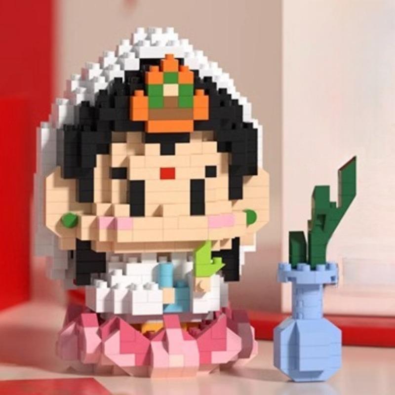 Kleine Fee, Gott des Glücks, Mond, alte Schaufensterpuppe, Bausteinpuppe, Kinderspielzeug, kreative Ornamente