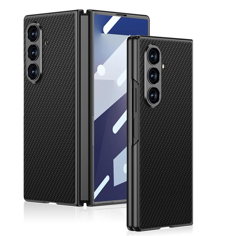 

Samsung Zfold7 Mobile Phone Case Frosted Paint Plain Leather Fold7 Real Machine Color Shell Film Protection Case SM-Fold7