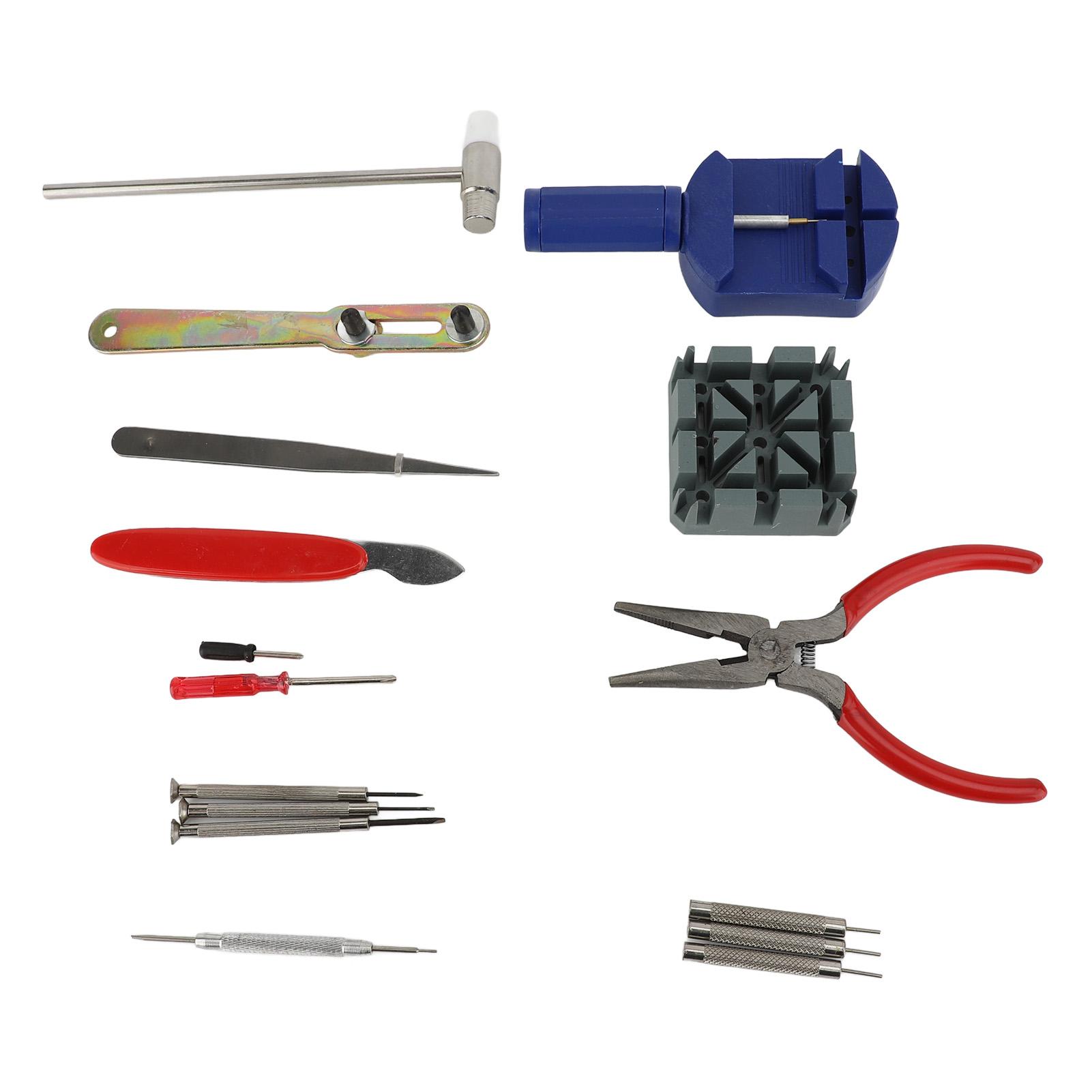 

16pcs Watch Jewelry Repair Tool Kit Professional Watchmaker Jeweler Tools Set With Strap Pin