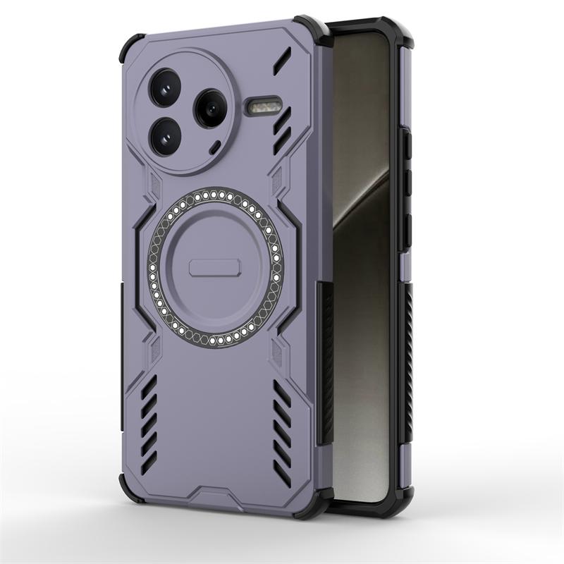 

Чехол Armor для Xiaomi Poco F7 Pro Магнитный адсорбционный чехол для беспроводной зарядки Poco F7 Pro Чехол F7 Ultra для Poco F7 Pro Чехол Poco F7 Pro фиолетовый