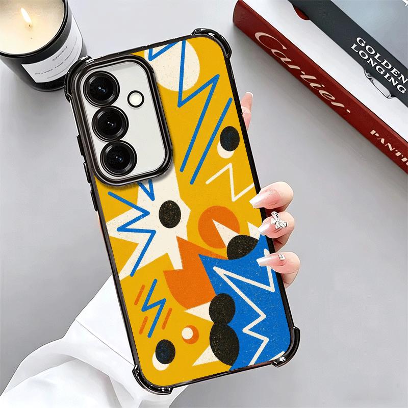 Abstract Geometry PopArt Desgin Soft Phone Case For Samsung A17 A27 A07 A37 A57 A16 A56 A15 A55 A14 A54 A13 A53 A26 A36 A25 A35