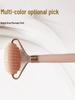 Heart-Shaped Rose Quartz Facial Roller & Gua Sha Massager for Skin Lifting and Muscle Relaxation.