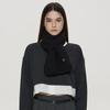 WOOL100% NYW BASIC MUFFLER_BLACK