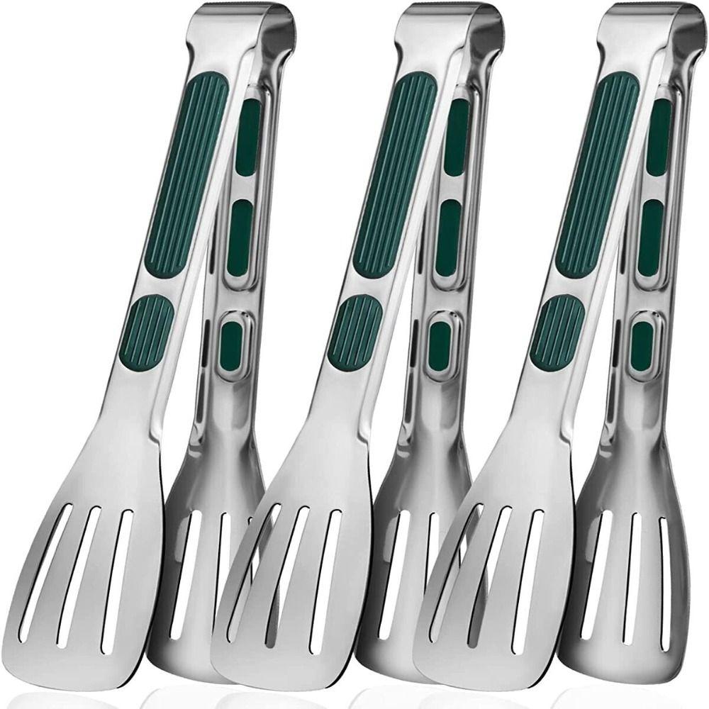 

Стальной зажим для стейка, хлеба, барбекю, сервировочные щипцы, силиконовый зажим для еды, кухонные щипцы, зажим для приготовления пищи