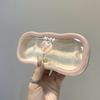 1Pc Transparent Retro Tulip Glasses Case, Portable Fashion Glasses and Reading Glasses Storage Case