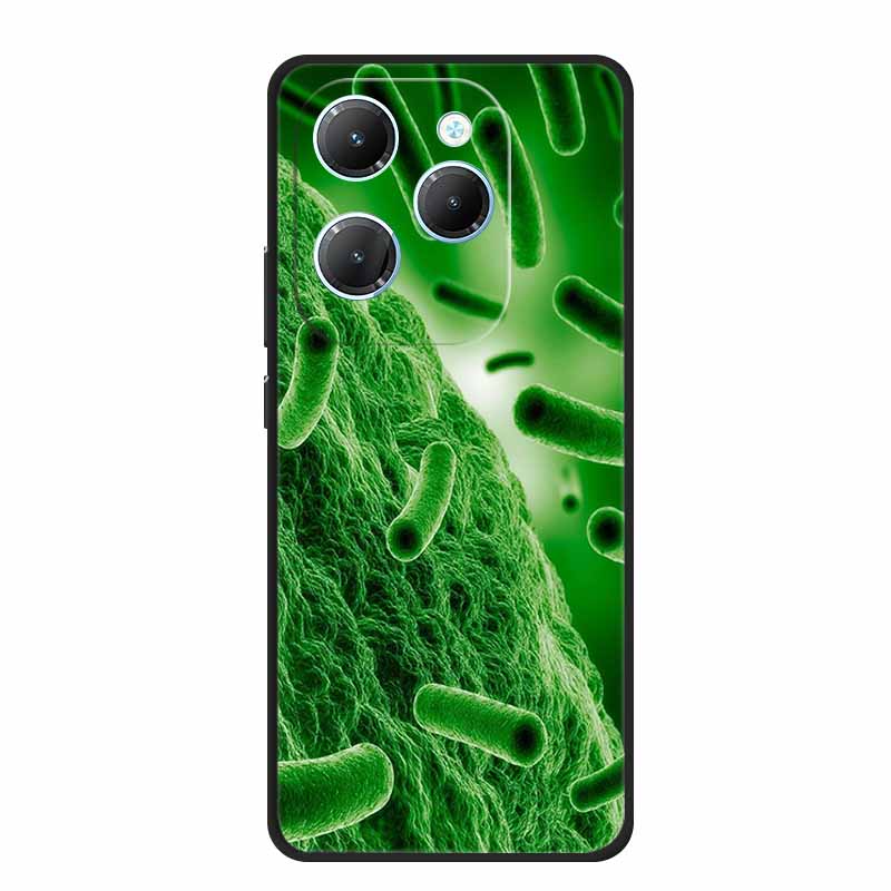 

For Tecno Pova 6 Neo Pro Phone Case Flowers Shockproof Black Silicone Soft Back Cover For Tecno Pova 5 Pro Neo 3 Case Neo3 Coque Tecno Pova 6