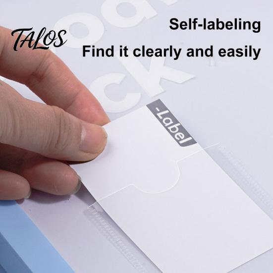 Durable File Holder 4PCS 11-Hole Expanding Folders with Labels, Plastic Waterproof Portable Student Project Case Document Bags, Transparent for Office