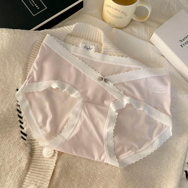 Moda Damska Plus Size Uniwersalne Majtki Ciążowe z Bawełnianym Kroczem o Średnim Stanie, Wygodne i Oddychające