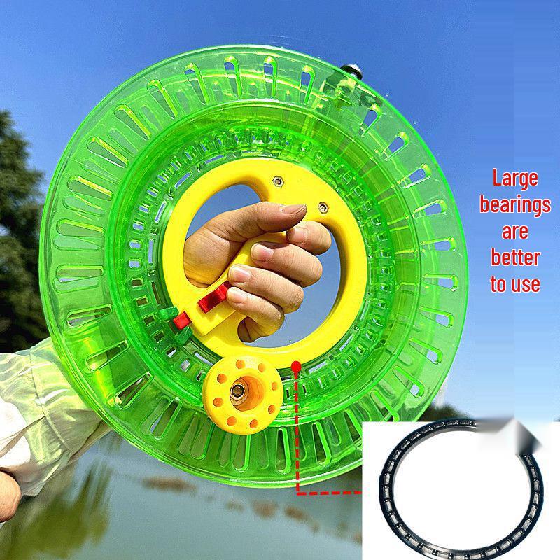 

Large Hand-Crank Kite and Fishing Line Reel for Boat and Sea Fishing