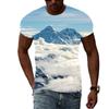Letní Nové 3D Vzor Moře Mraků pánské tričko Módní Ležérní Potisk Trendová trička Osobnostní Pohledná grafická trička