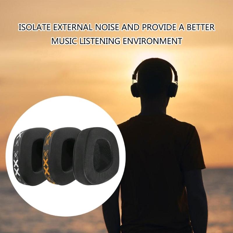 Quality Replacement Ear Pad with Sound Isolating Design for Gaming Headphones Earpads Simple Swaps Out Foam Pad