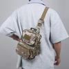 Men's Tactical Camouflage Shoulder Bag - Multi-Pocket Chest Pack Converts To Crossbody/Backpack (Durable Hiking Essential)