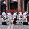 Outdoor Cartoon Cow Planter Set