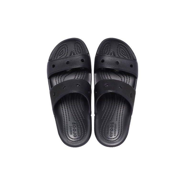 Crocs EVA Leather Patchwork Shoe Unisex Black 206761-001