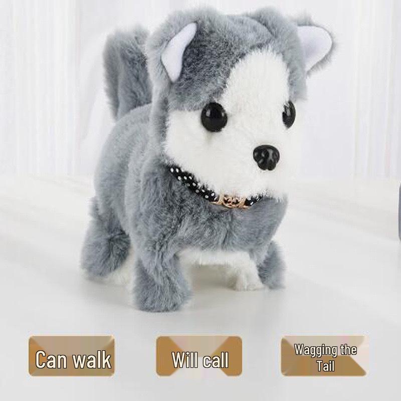 Elektronischer laufender & bellender Plüschroboter Welpe