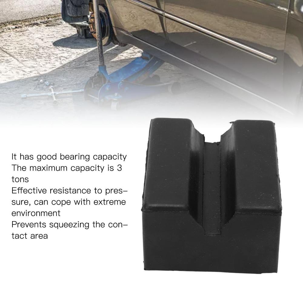 Universal Fit Pinch Weld Protector Slotted Design Frame Rail Protector Jack Stand Adapter For Car