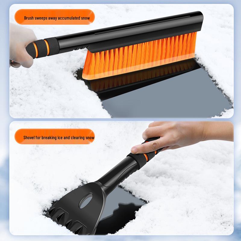 Multi-Functional Snow Removal Brush & Shovel for Car Glass - Safe on Paint